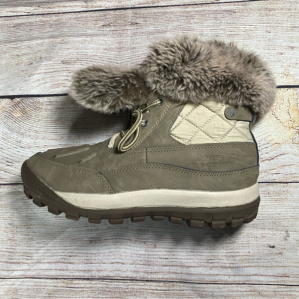 Women's Bearpaw Becka Waterproof Winter Ankle Snow Boots Size 7